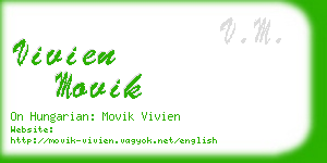 vivien movik business card